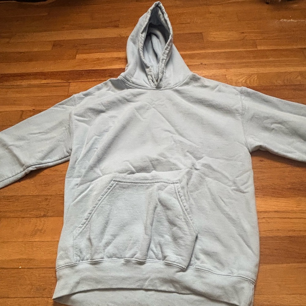 Gildan Blue Sweatshirt Hoodie Casual Pullover